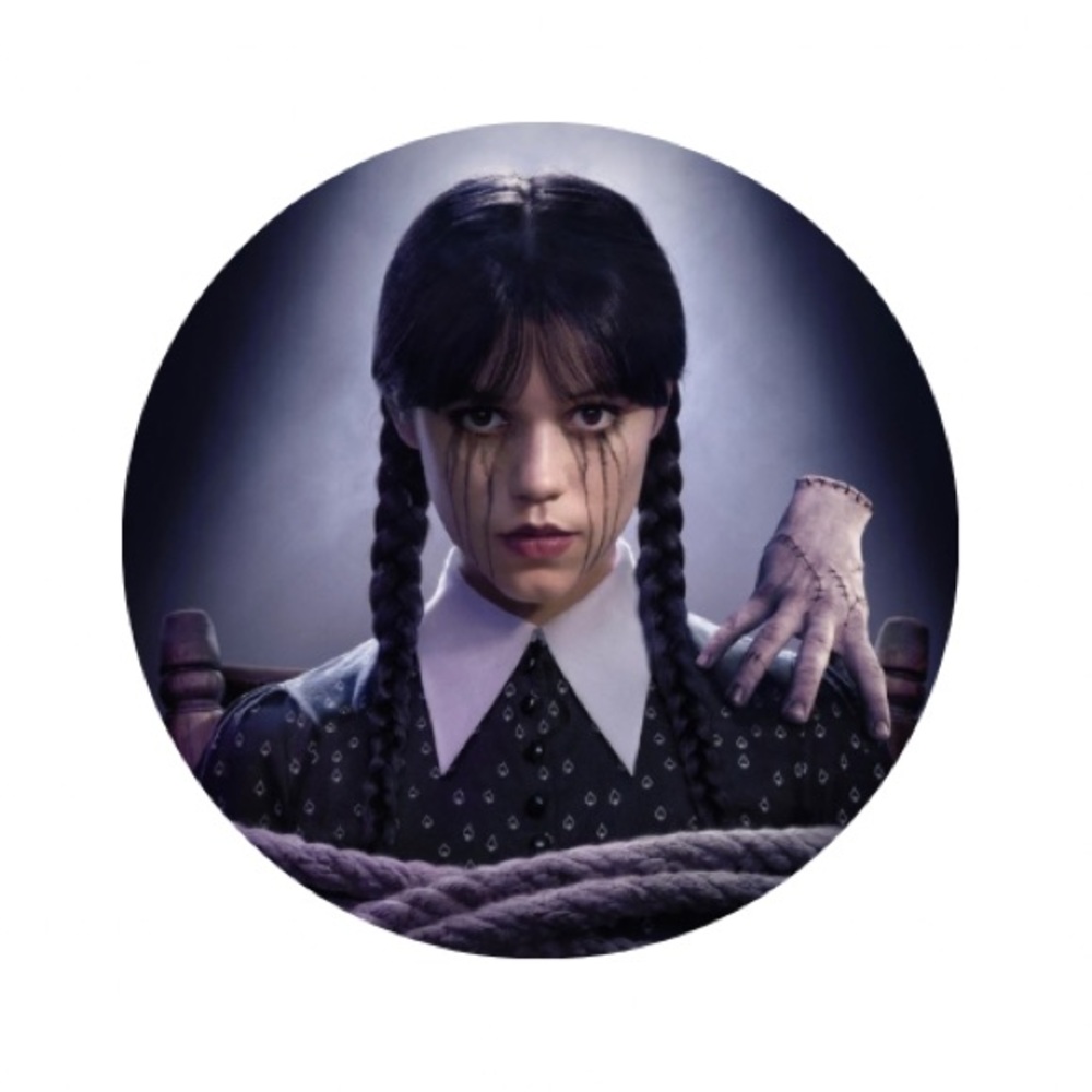 Wednesday Addams Button